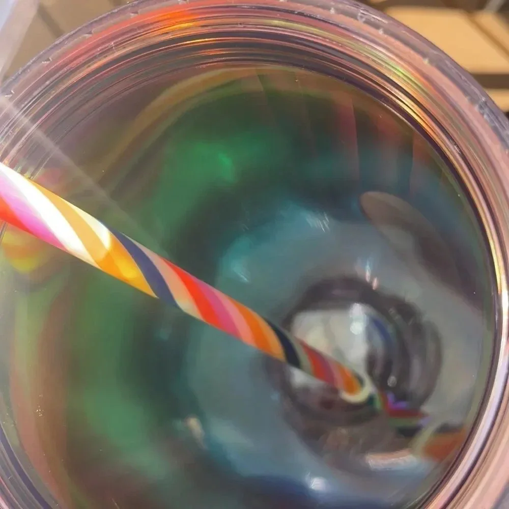 Starbucks rainbow kaleidoscope 24 Oz tumbler